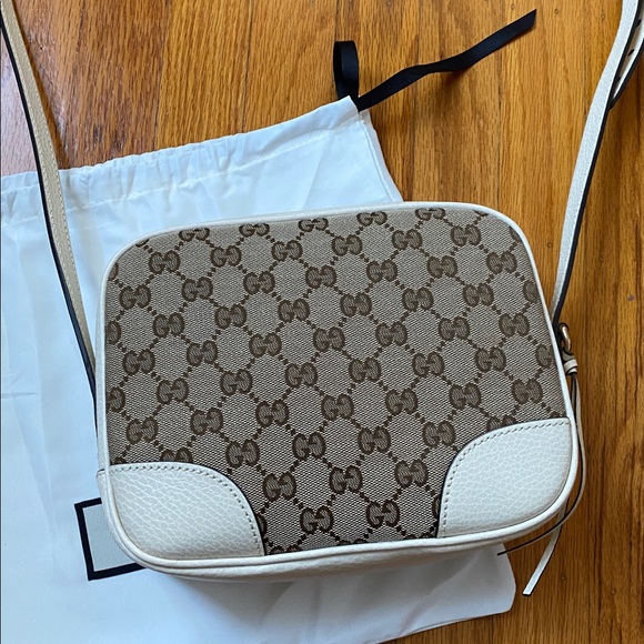New Gucci Bree Disco Crossbody Bag GG Canvas - Picture 2 of 12